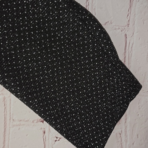 Ruby Red Black Tunic Silver Metallic Embellishments 3/4 Sleeve Womens Size 2x - Picture 6 of 15